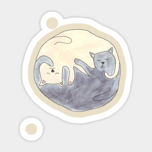 Sleeping Cats Sticker